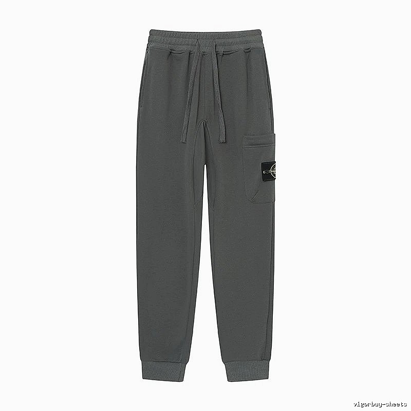Stone Island Classic Street Style Dark Grey Jogger Sweatpants