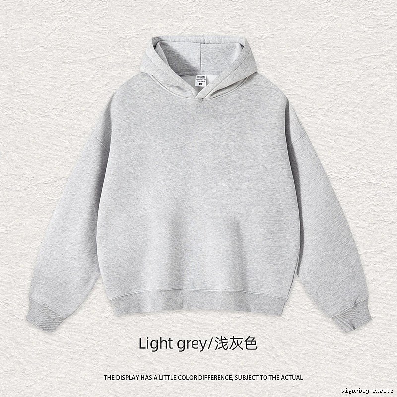Streetwear Blank pullover hoodie Black Minimal A with Logo Accent