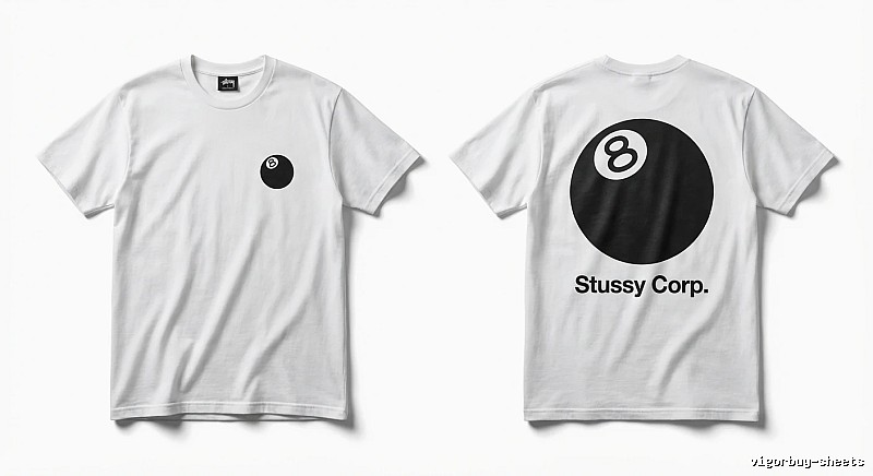 Stussy Billiards Series White T-shirt