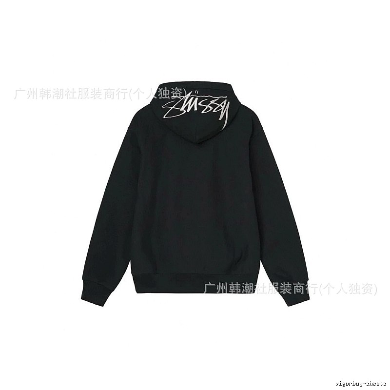 Stussy Black Logo Hoodie Daily Styling