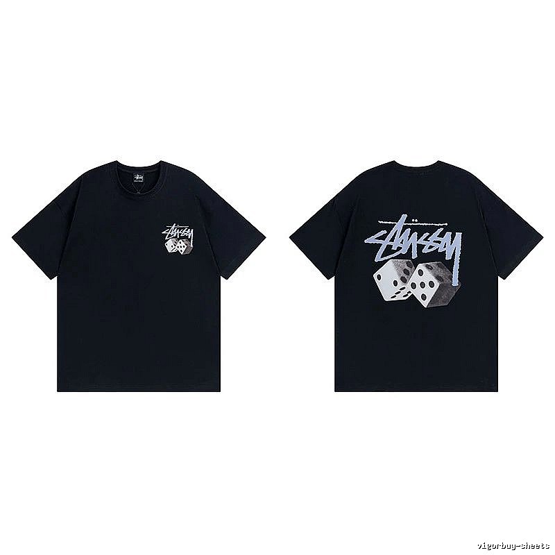 Stussy Black Spider Graphic T-Shirt Layered Outfit Logo