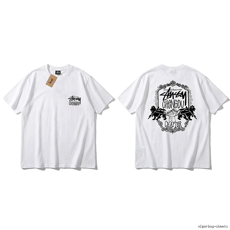 Stussy Chengdu Series Simple White T-shirt