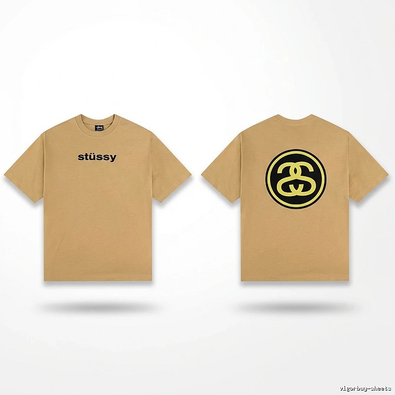 Stussy classic khaki short-sleeve