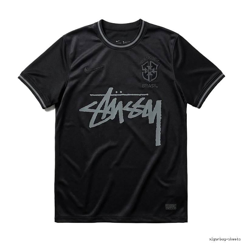 Stussy graffiti-style black T-shirt