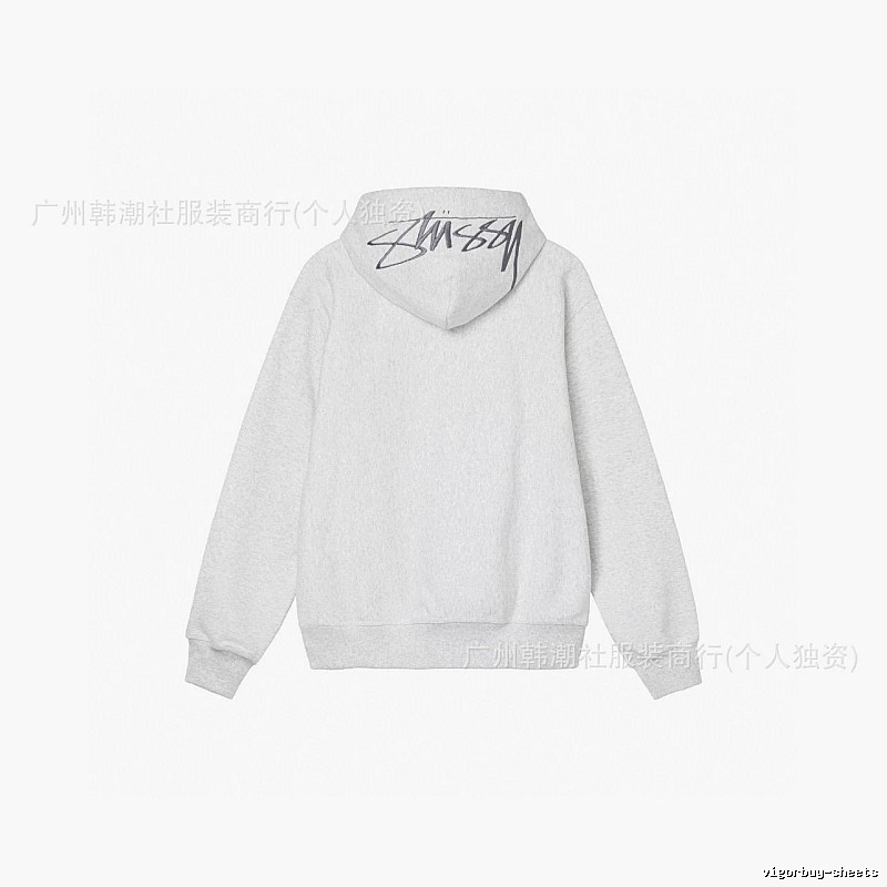 Stussy Gray Logo Hoodie Travel Styling