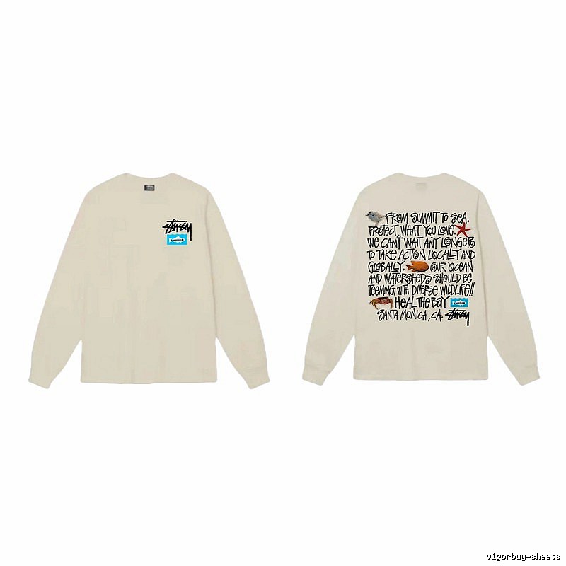 Stussy Marine Conservation Style Off-White Long-Sleeve