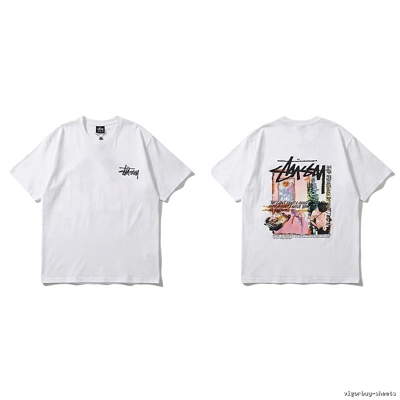 Stussy - printed casual white T - shirt