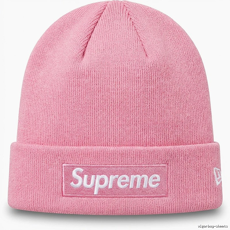 Supreme basic style pink cold hat