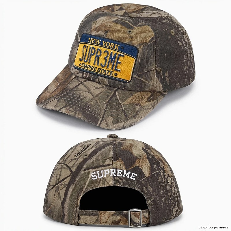 Supreme camouflage baseball cap