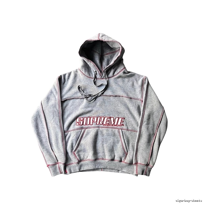 Supreme classic grey hoodie