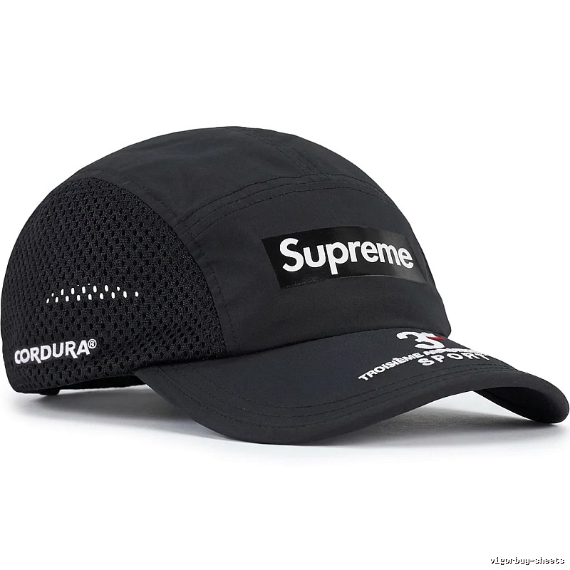 Supreme minimalist style black hat
