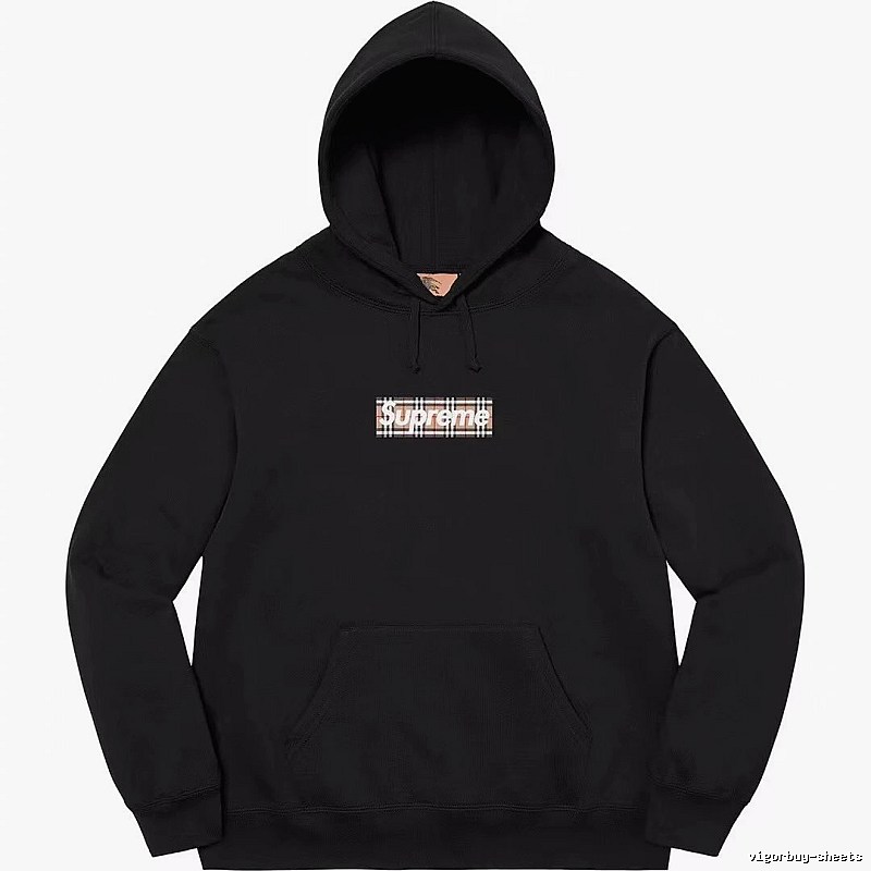 Supreme Monogram Logo hoodie Gray Red Oversized for Casual Outfits