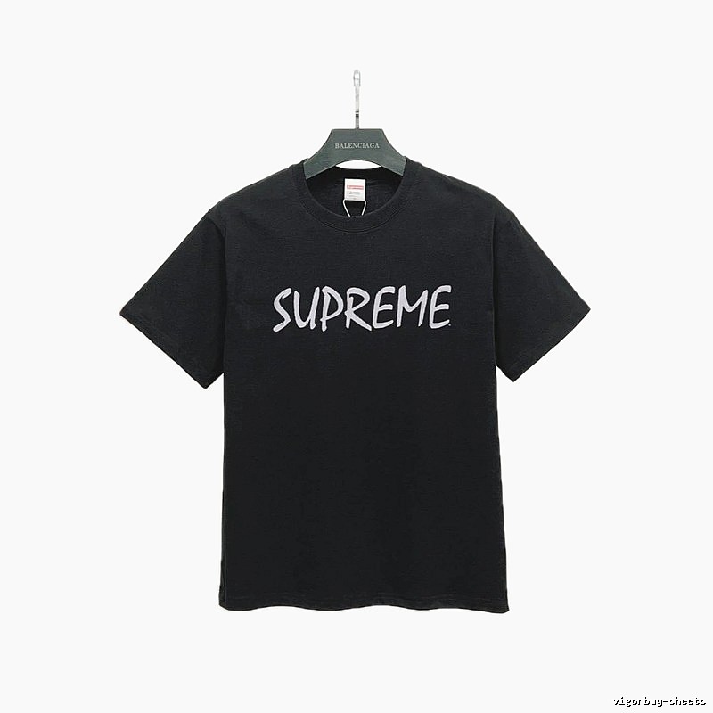 Supreme Printed Street Style Black Short-sleeve T-shirt