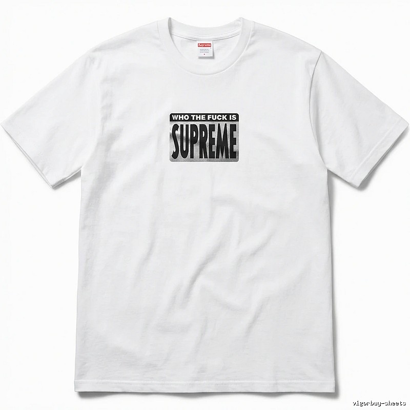 Supreme - printed trendy brand white T - shirt