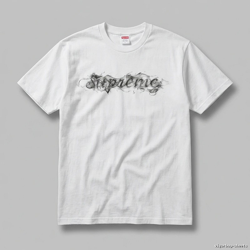 Supreme Smoke Style White T-shirt
