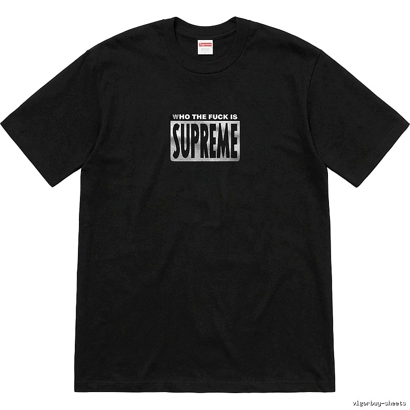 Supreme trendy and cool black short-sleeved shirt