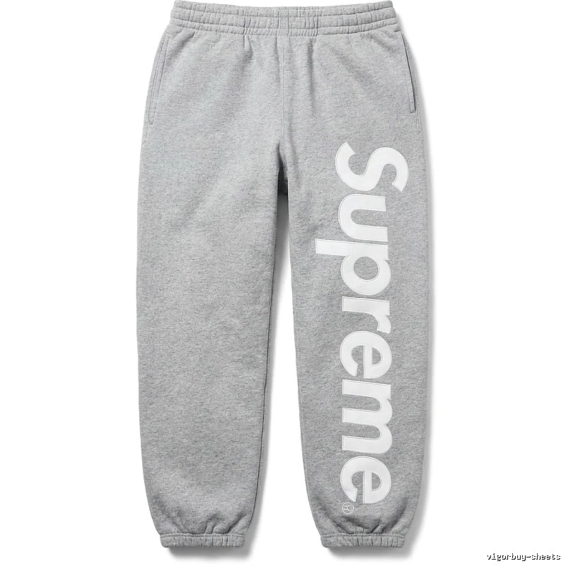 Supreme trendy brand grey sweatpants