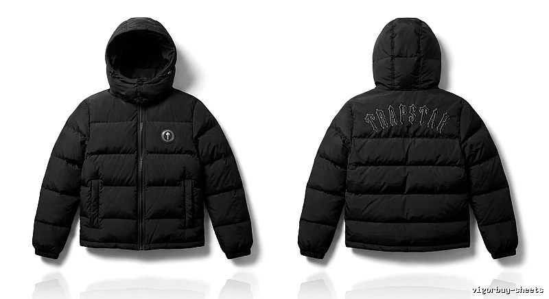 Trapstar Black Trendy and Cool Down Jacket