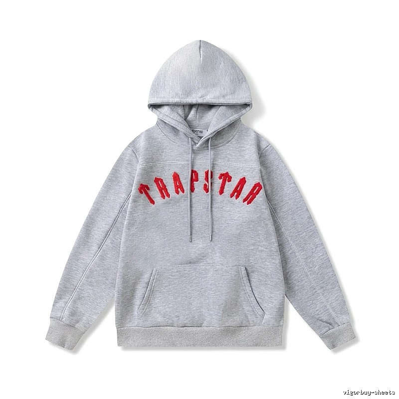 Trapstar Letter Style Grey Hoodie