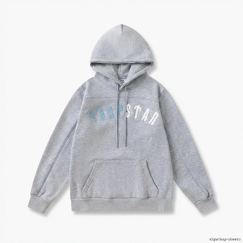 Trapstar Letter Style Grey Hoodie