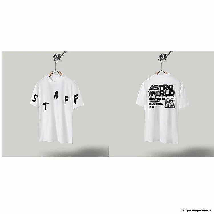Travis Scott AstroWorld Street Style White T-Shirt