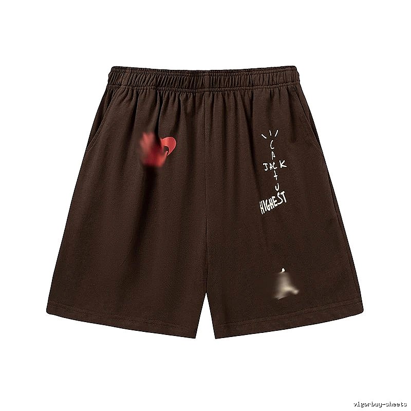 Travis Scott Sport Graphic T-shirt Brown Travis Scott for Warm Weather