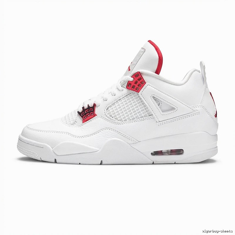 Trendy Red and White Jordan AJ4 Shoes