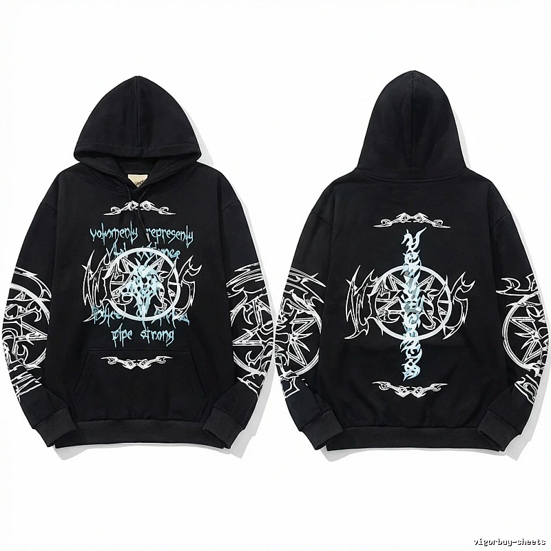 Vetements dark style black sweatshirt