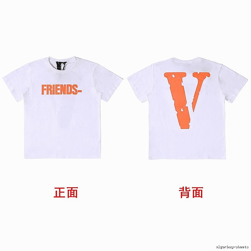 Vlone Easy Match Logo T-shirt Black Purple Vlone for Everyday Use