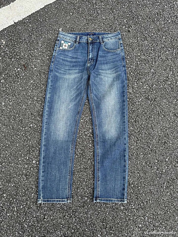 Washed Blue Modern Edit Straight Jeans