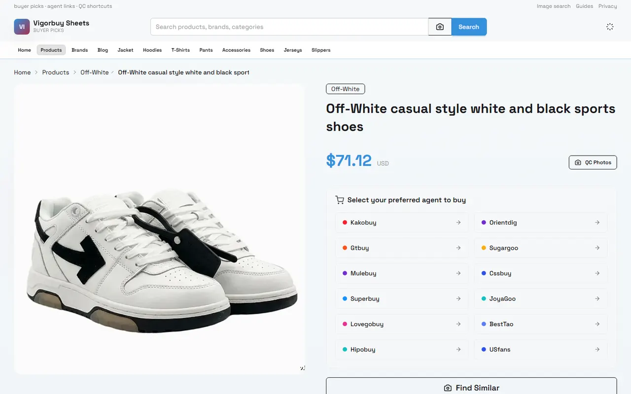 vigorbuy Tennis Shoes for Hard or Clay Courts visual guide for vigorbuy