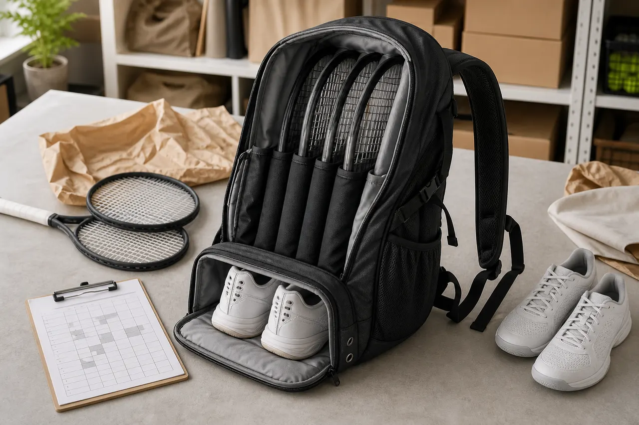 Vigorbuy Tennis Backpack Spreadsheet Guide visual guide for vigorbuy