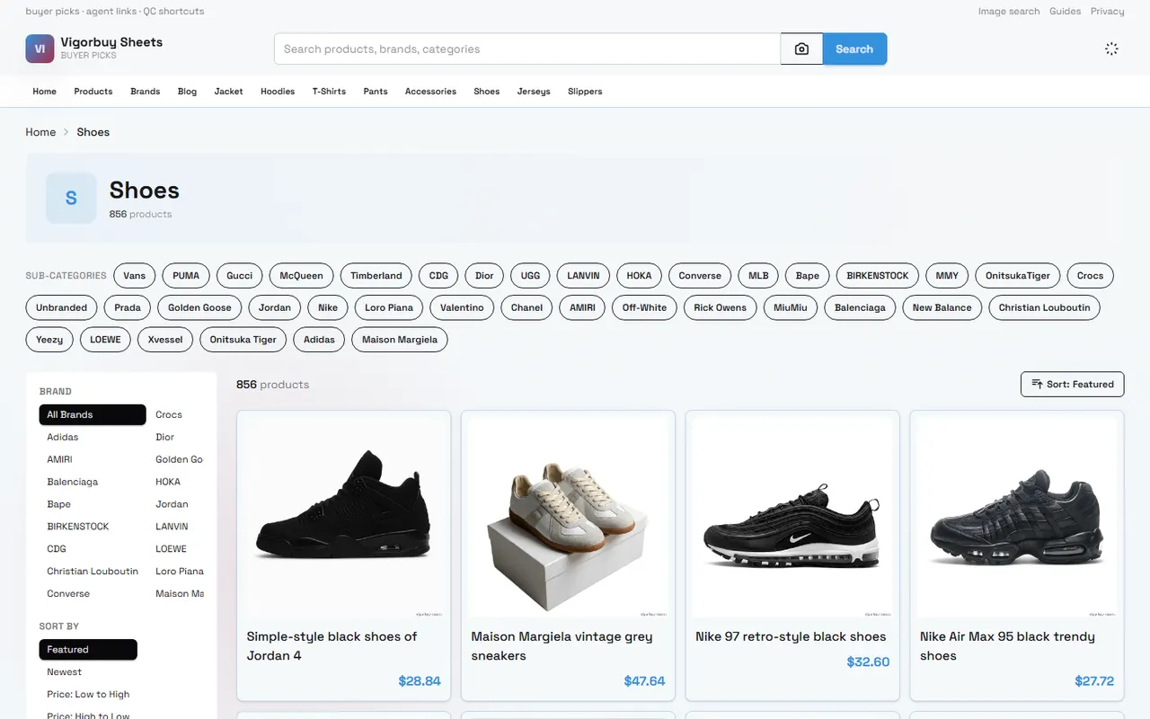 Vigorbuy Tennis Shoe Order Check visual guide for vigorbuy