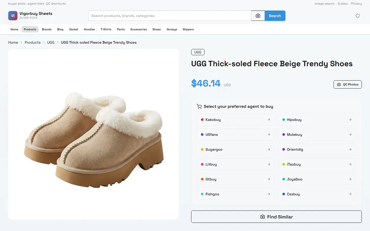 Vigorbuy Tennis Shoe Link Checks visual guide for vigorbuy