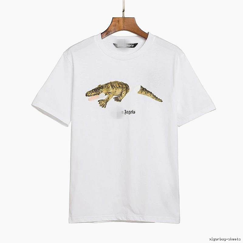 Palm Angels Streetwear Bear graphic T-shirt White Colorful Bear with Practical Shape